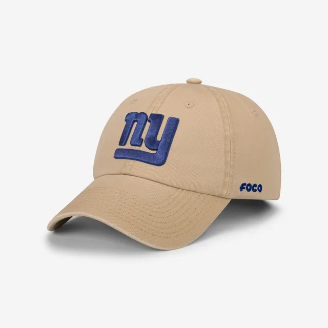 New York Giants Casquette décontractée kaki avec logo principal