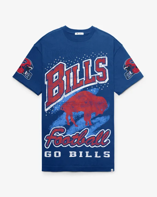 Buffalo Bills ROBE T-SHIRT HISTORIQUE GEMSTONE SWASH '47 FEMME