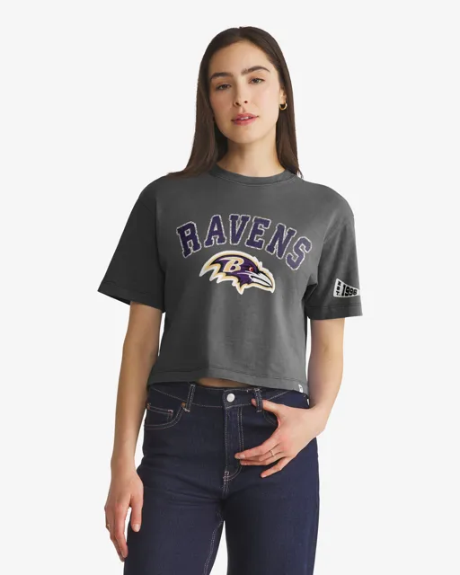 Baltimore Ravens ELMORE BIEN PORTÉ '47 HEAVY SLUB TEE FEMME
