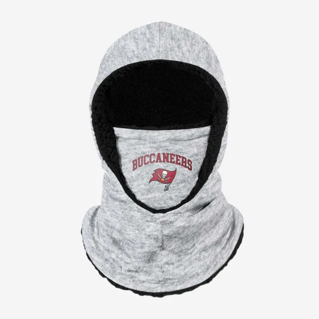Tampa Bay Buccaneers Snood à capuche gris chiné avec grand logo