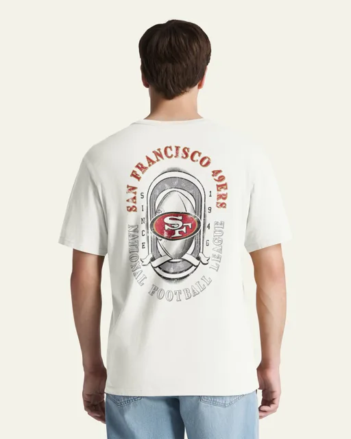 San Francisco 49ers OVAL SPORT BACKER '47 T-SHIRT QUOTIDIEN