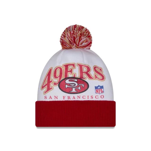 Bonnet tricoté à pompons San Francisco 49ers Spirit