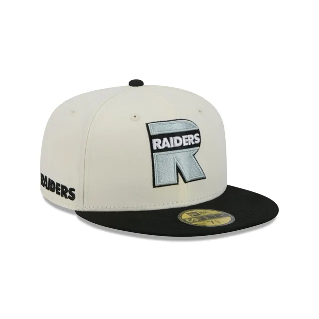 Las Vegas Raiders Deceptor Chrome Blanc 59FIFTY Casquette ajustée