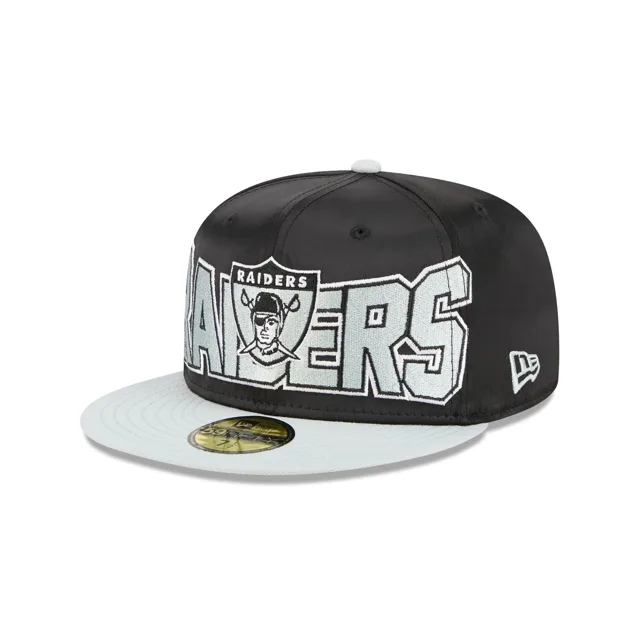 Las Vegas Raiders Chapeau ajusté 59FIFTY en satin audacieux