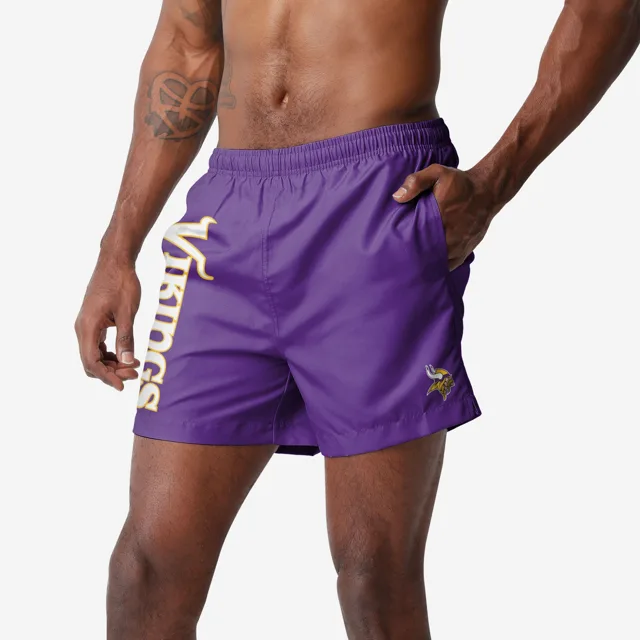Minnesota Vikings Maillot de bain uni Wordmark 5,5"