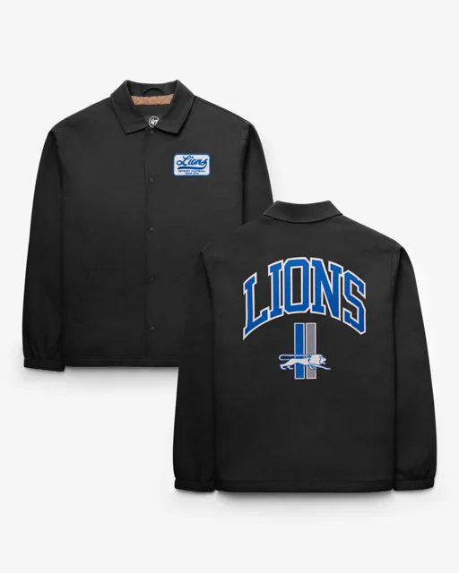 Detroit Lions VESTE D'ENTRAÎNEUR HISTORIQUE RECHAUPÉ '47