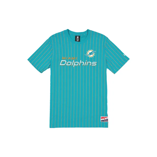 Miami Dolphins T-shirt rétro à fines rayures