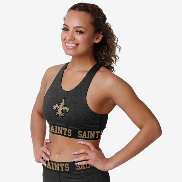 New Orleans Saints Soutien-gorge de sport statique couleur équipe pour femmes
