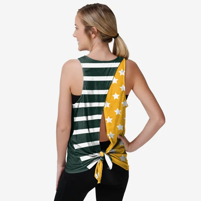Green Bay Packers Haut sans manches Americana Tie-Breaker pour femme