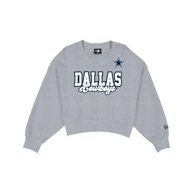 Dallas Cowboys Col rond pailleté gris chiné pour femme