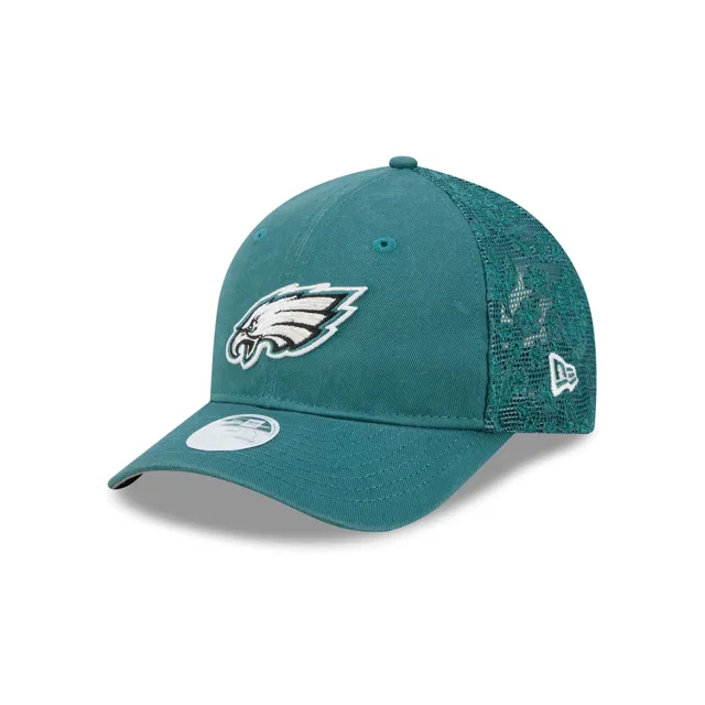 Philadelphia Eagles Casquette de camionneur 9FORTY M-Crown en maille florale pour femme