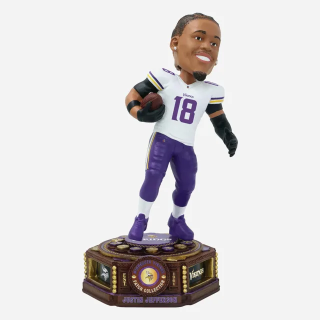 Justin Jefferson Minnesota Vikings Patch Collection Bobblehead