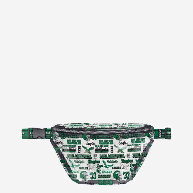 Philadelphia Eagles Répétez le sac banane transparent à imprimé rétro