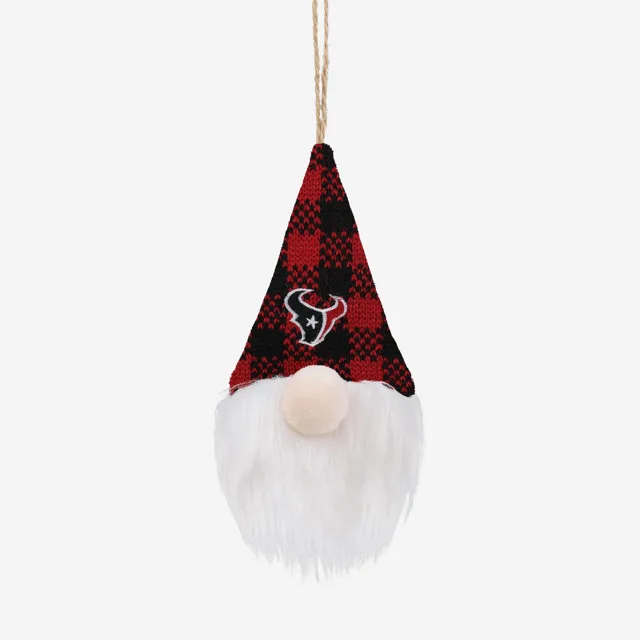 Houston Texans Chapeau à carreaux en peluche Gnome Ornement