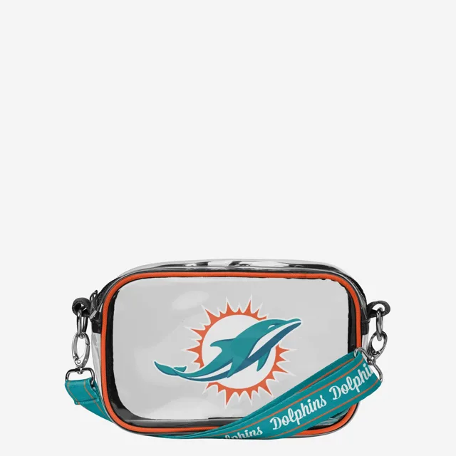 Sac à bandoulière transparent Miami Dolphins Team Stripe
