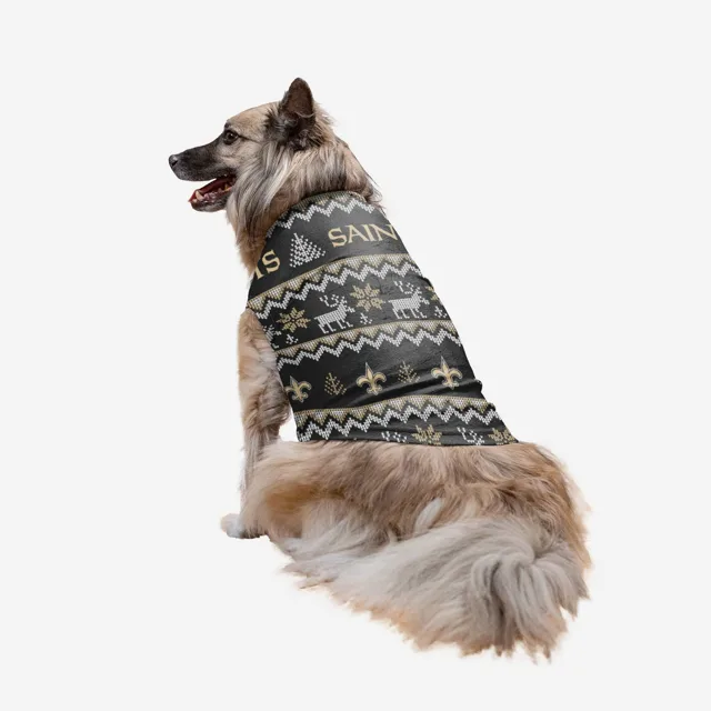 New Orleans Saints Pull moche pour vacances en famille pour chiens