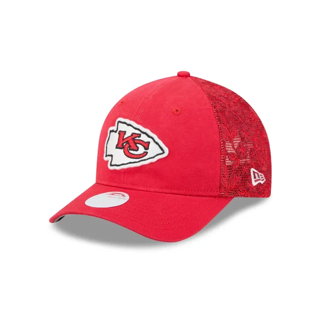 Kansas City Chiefs Casquette de camionneur 9FORTY M-Crown en maille florale pour femme