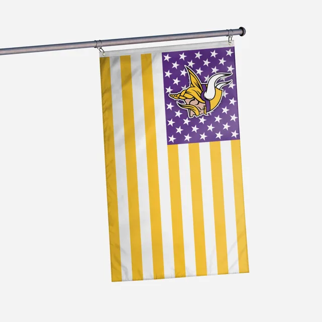 Minnesota Vikings Drapeau horizontal des étoiles américaines