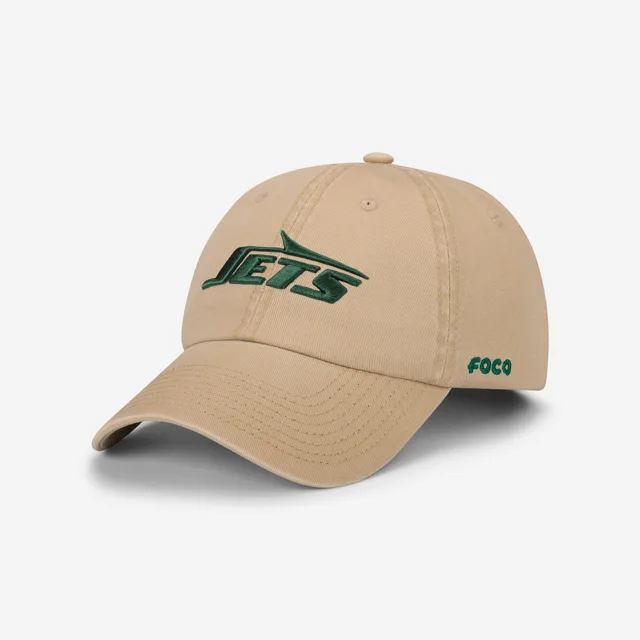 New York Jets Casquette décontractée kaki avec logo principal