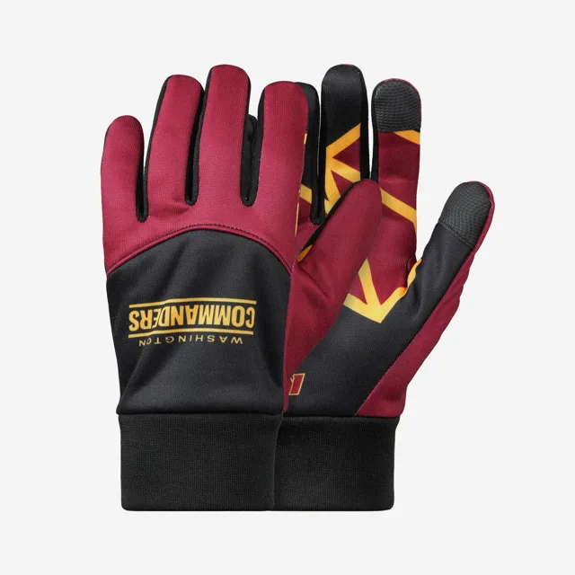 Washington Commanders Gants de textos avec logo sur la paume