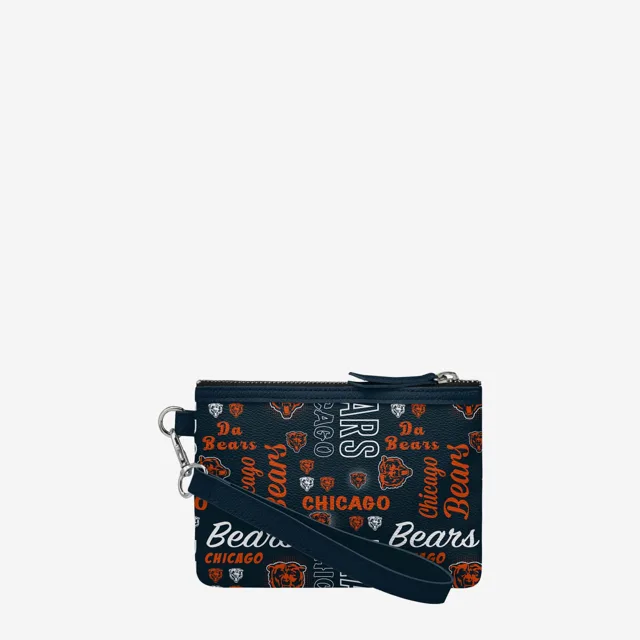 Chicago Bears Bracelet imprimé avec logo répété de la collection Spirited Style