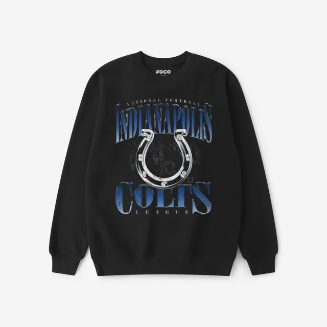 Indianapolis Colts Sweat-shirt à col rond chromé Stack