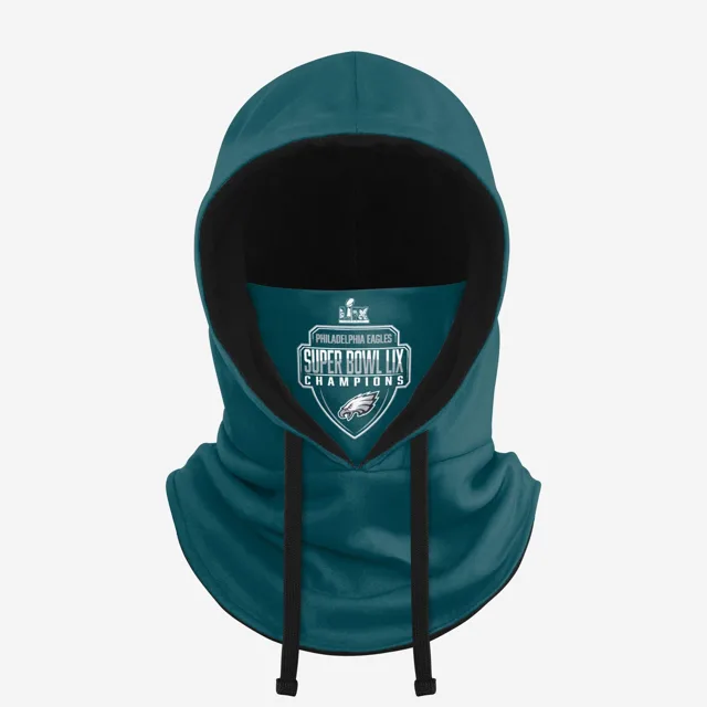 Philadelphia Eagles Super Bowl LIX Champions Team Color Écharpe à capuche