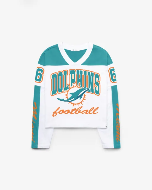 Miami Dolphins EXCLAMATION '47 T-SHIRT EN JERSEY METRO FEMME