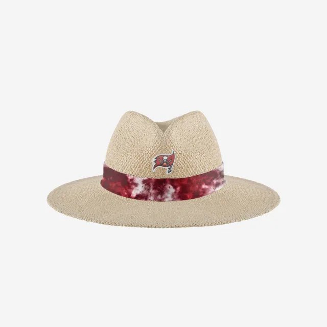 Tampa Bay Buccaneers Chapeau de Paille avec Ruban Tie-Dye pour Femme