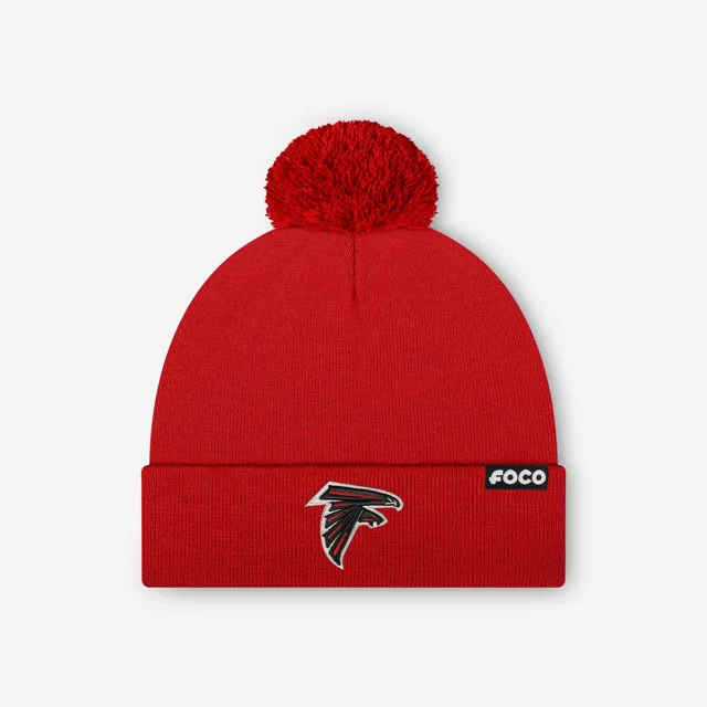 Bonnet à pompon avec logo principal Atlanta Falcons Basic