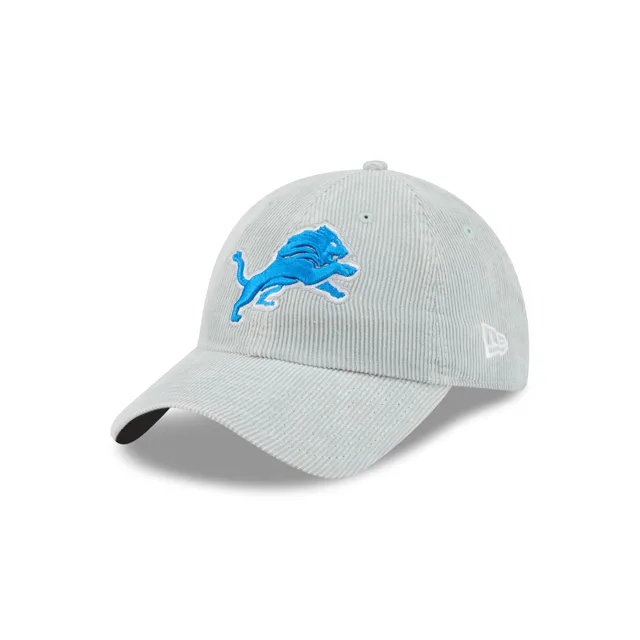 Detroit Lions Chapeau réglable classique décontracté en velours côtelé lavé