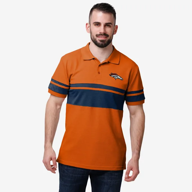 Polo à rayures en coton Denver Broncos