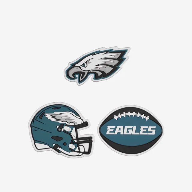Philadelphia Eagles Lot de 3 breloques fourre-tout pour hayon