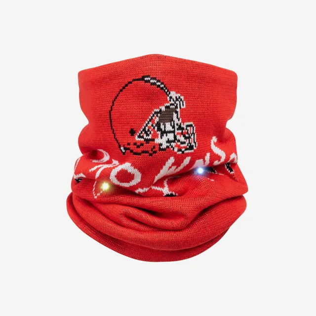 Cleveland Browns Écharpe guêtre en tricot lumineuse