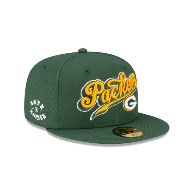 Né x Élevé x Green Bay Packers Script 59FIFTY Chapeau ajusté