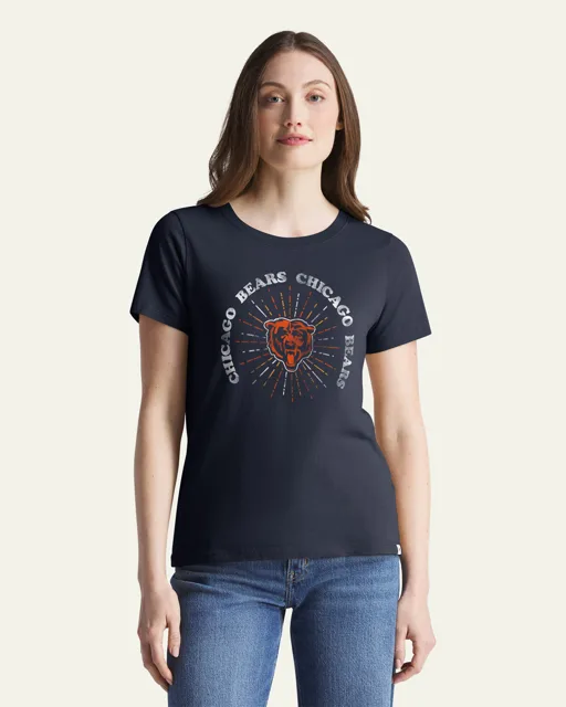 Chicago Bears SHINE LINES '47 T-SHIRT DE TOUS LES JOURS POUR FEMMES