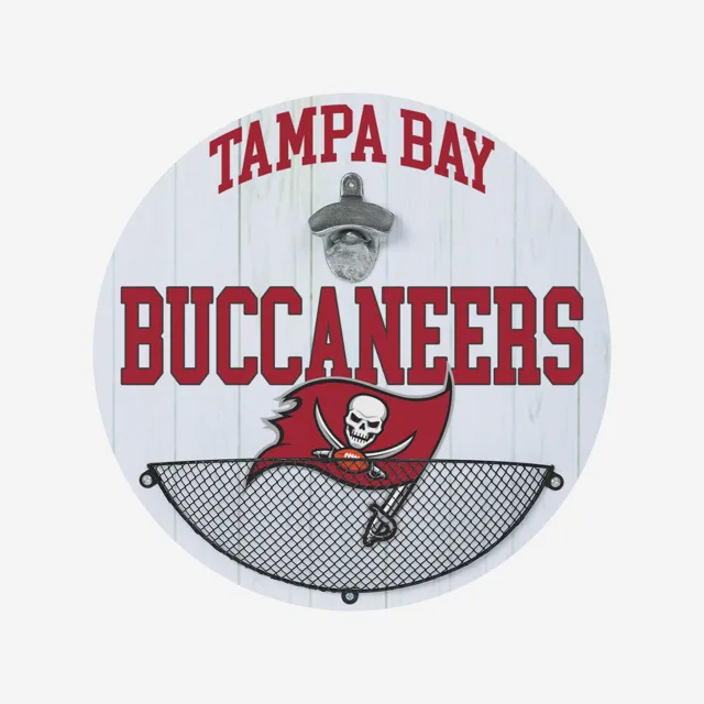 Tampa Bay Buccaneers Ouvre-bouteille Cap Catcher Panneau mural