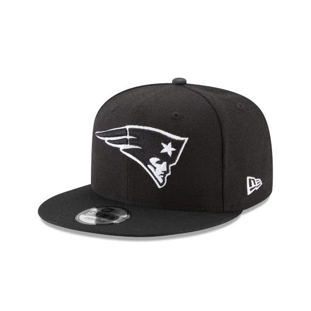 New England Patriots Casquette Snapback 9FIFTY noire et blanche