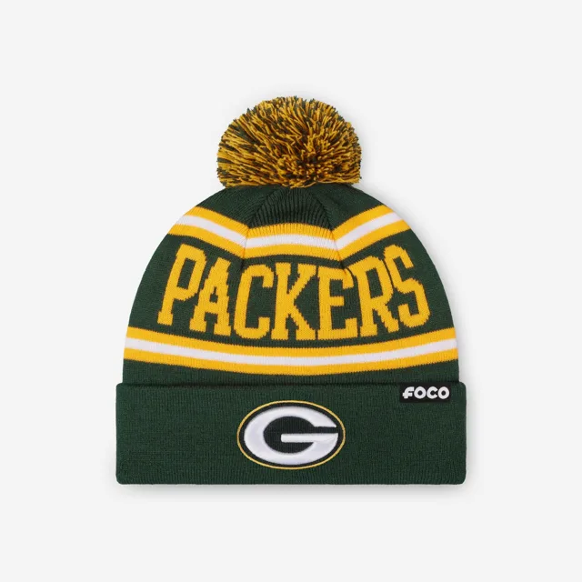 Bonnet à pompon avec logo principal Green Bay Packers
