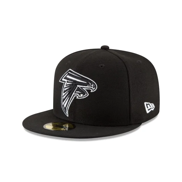 Atlanta Falcons Chapeau ajusté 59FIFTY noir et blanc
