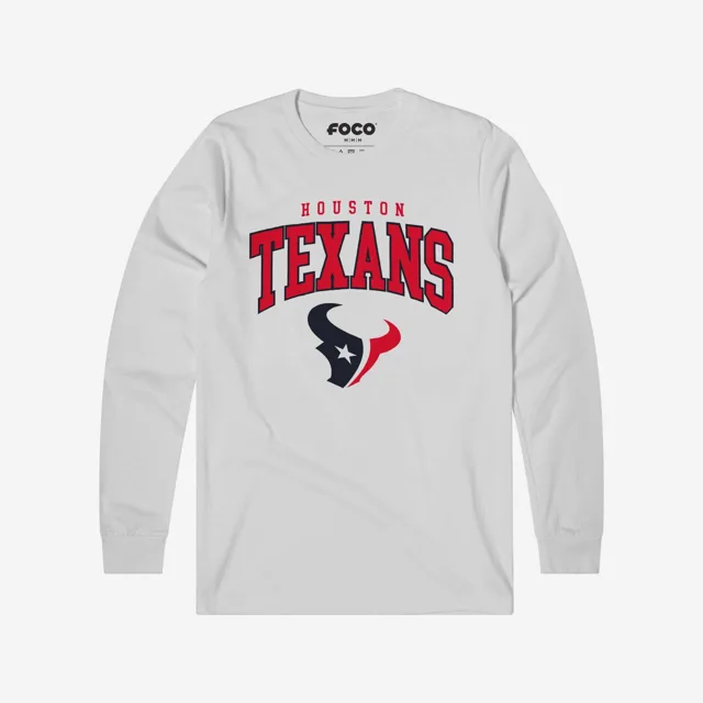 Houston Texans T-shirt à manches longues avec logo classique