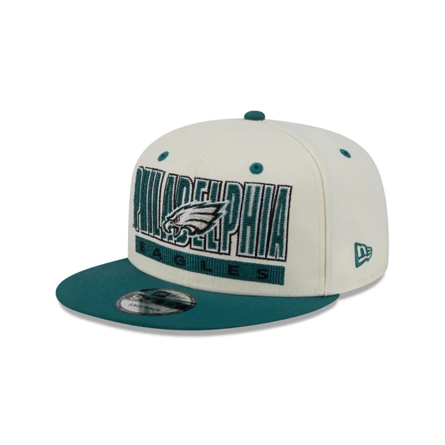 Philadelphia Eagles Casquette Snapback Classic Stacked Chrome 9FIFTY