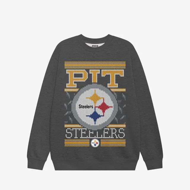 Pittsburgh Steelers Sweat-shirt à col rond des fêtes