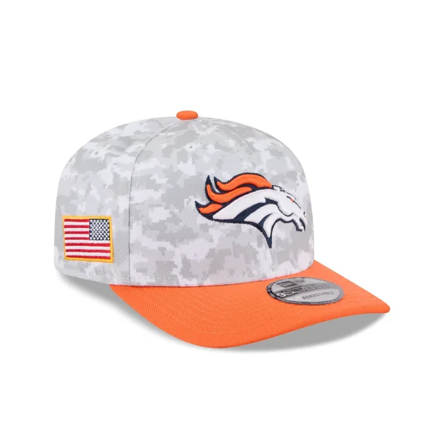 Denver Broncos 2025 Salut au service Fan Gear 9SEVENTY Chapeau extensible à bouton-pression