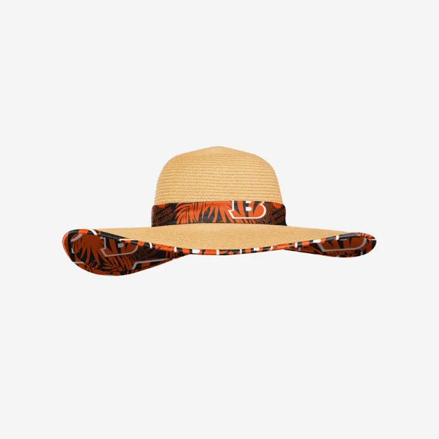 Cincinnati Bengals Chapeau de Paille Floral pour Femme