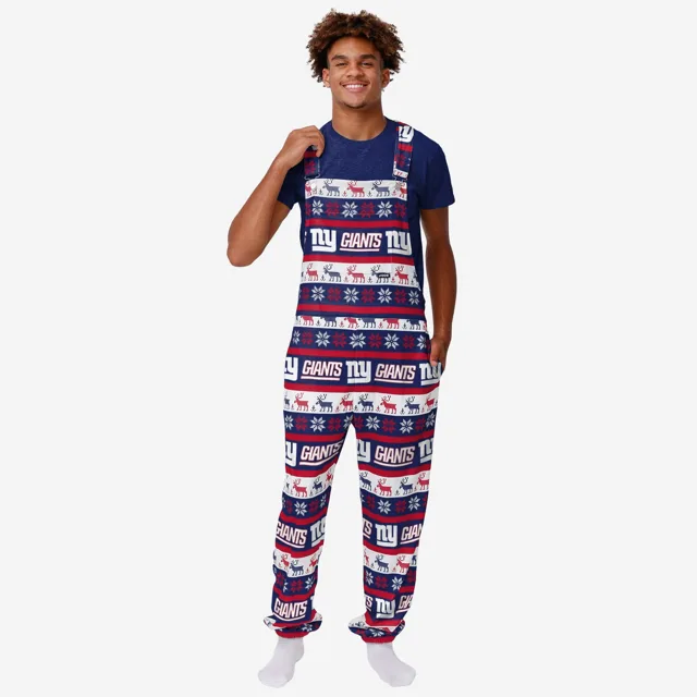 New York Giants Salopette à bretelles Ugly Home Gating pour hommes