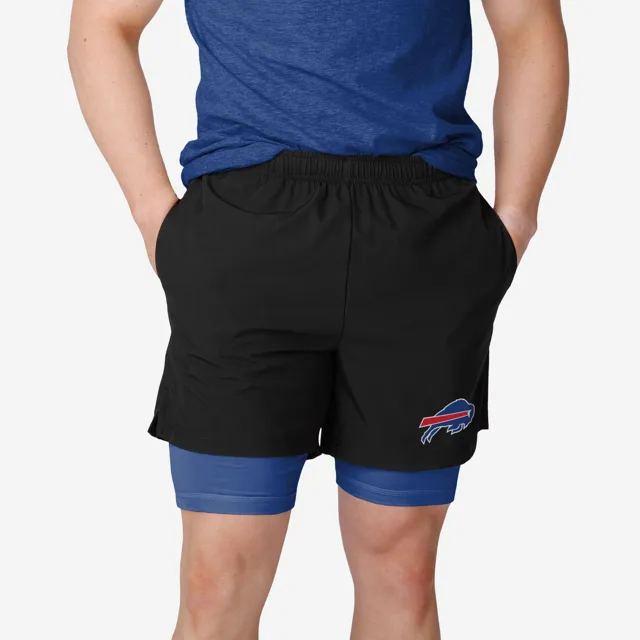 Buffalo Bills Short noir à doublure couleur équipe