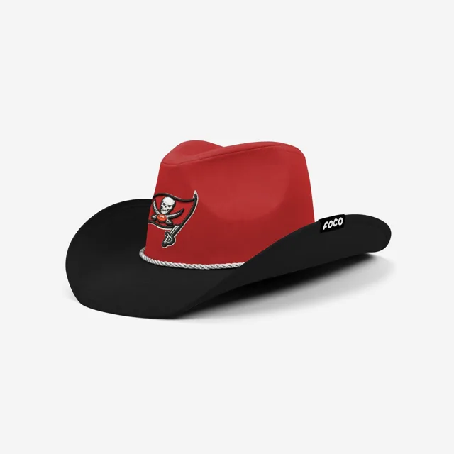 Tampa Bay Buccaneers Chapeau de cowboy bicolore