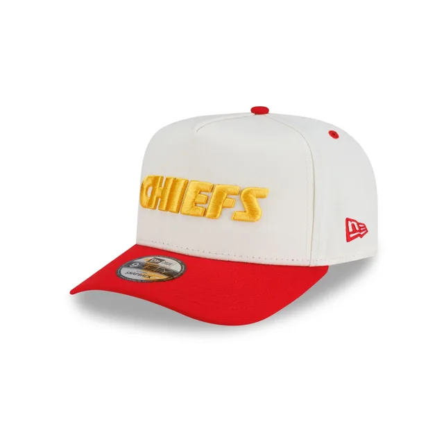 Kansas City Chiefs Logo de l'équipe bicolore 9FIFTY A-Frame Snapback Hat