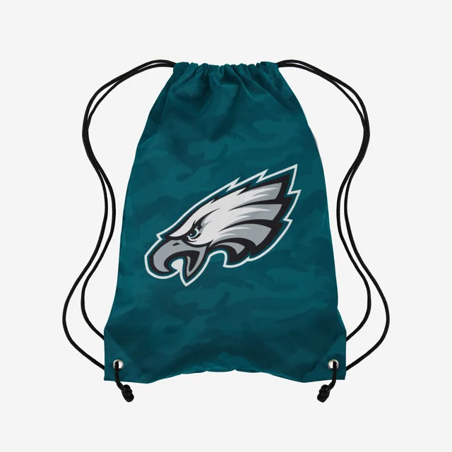 Philadelphia Eagles Sac à dos à cordon camouflage avec grand logo